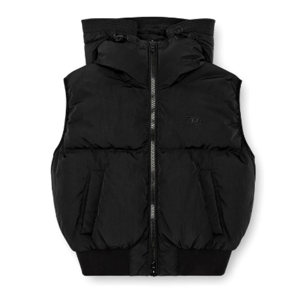Diesel Stijlvolle Jassen voor Mannen Black Dames