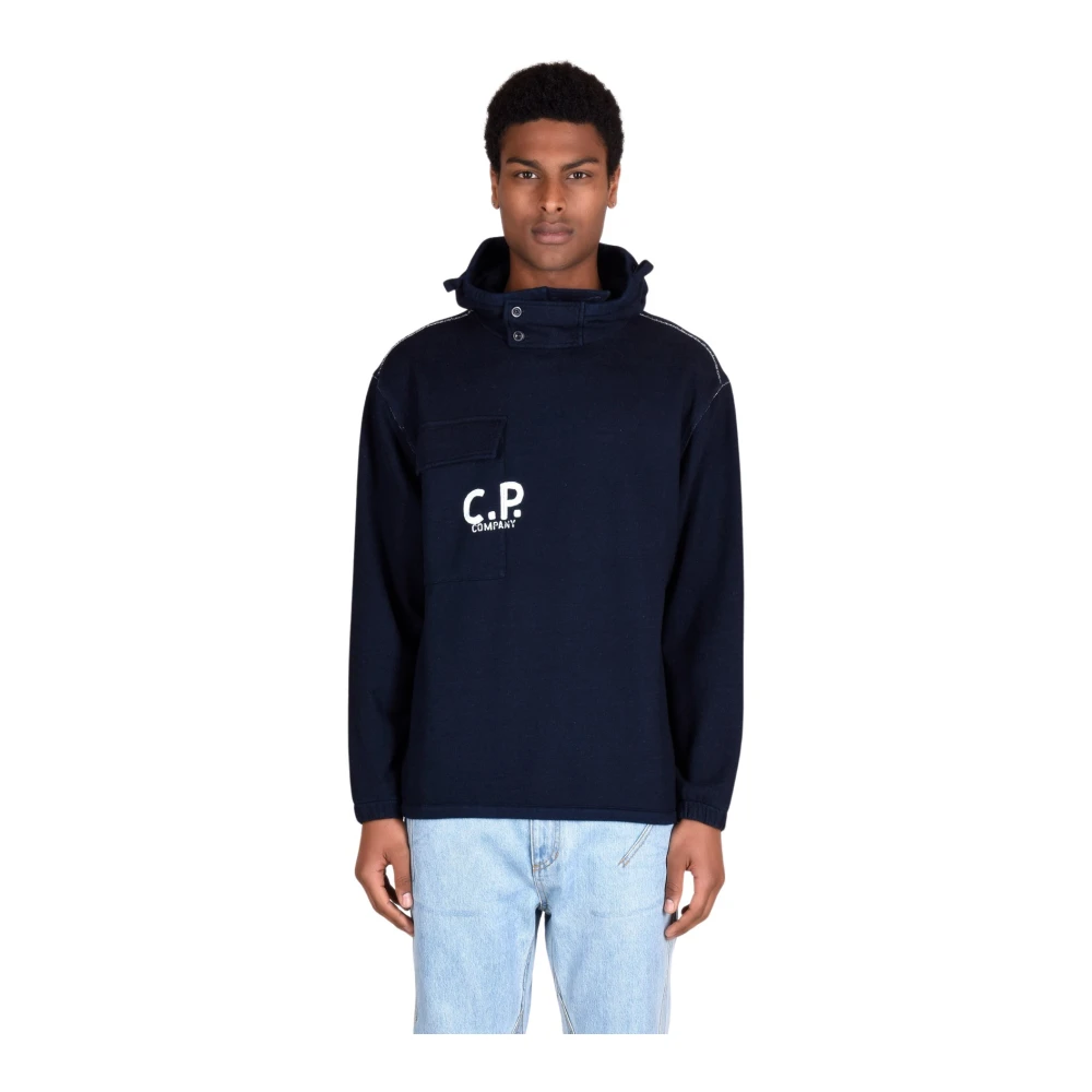 C.P. Company CO Sweatshirts 100% Katoen Blue Heren