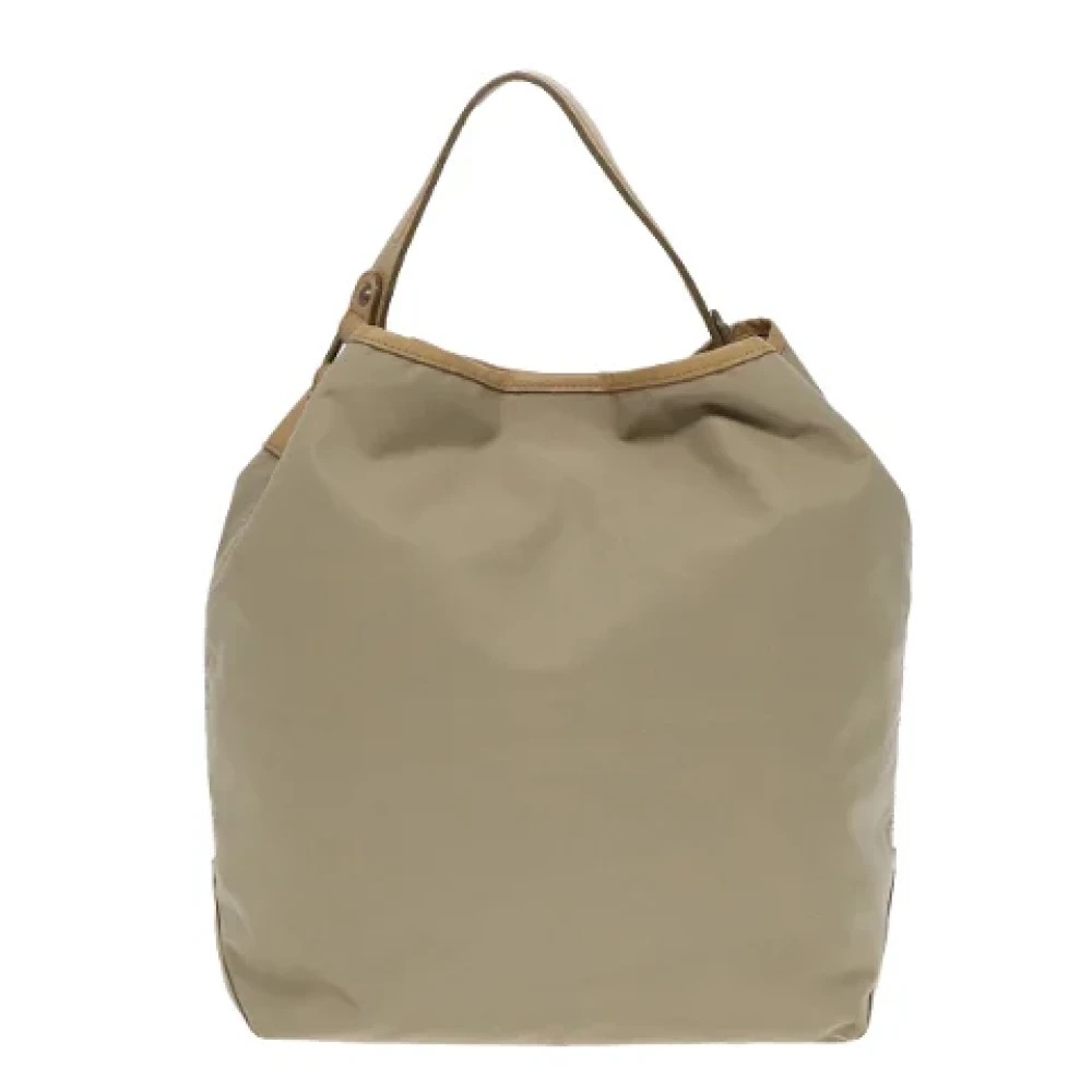 Burberry Vintage Pre-owned Nylon handbags Beige Dames