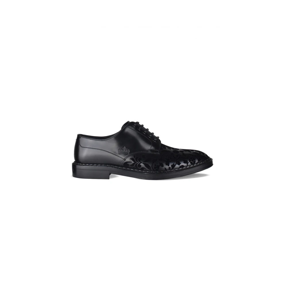 Dolce & Gabbana Uomo Nero - Baroque Derby - Shoes - 41 Eu