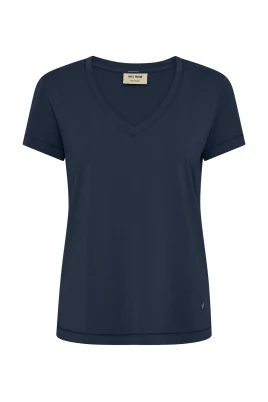 Navy V-SS Basic Tee Top