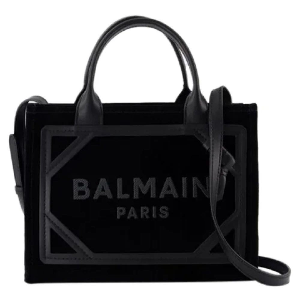 Balmain B-Army Small Shopper Bag Black, Dam