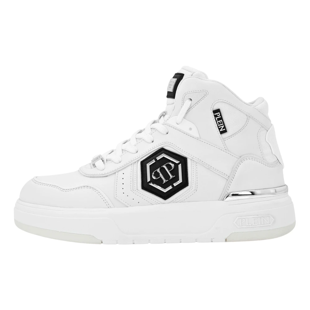 Philipp Plein Predator Hi-top Sneakers unisex Schoenen Wit