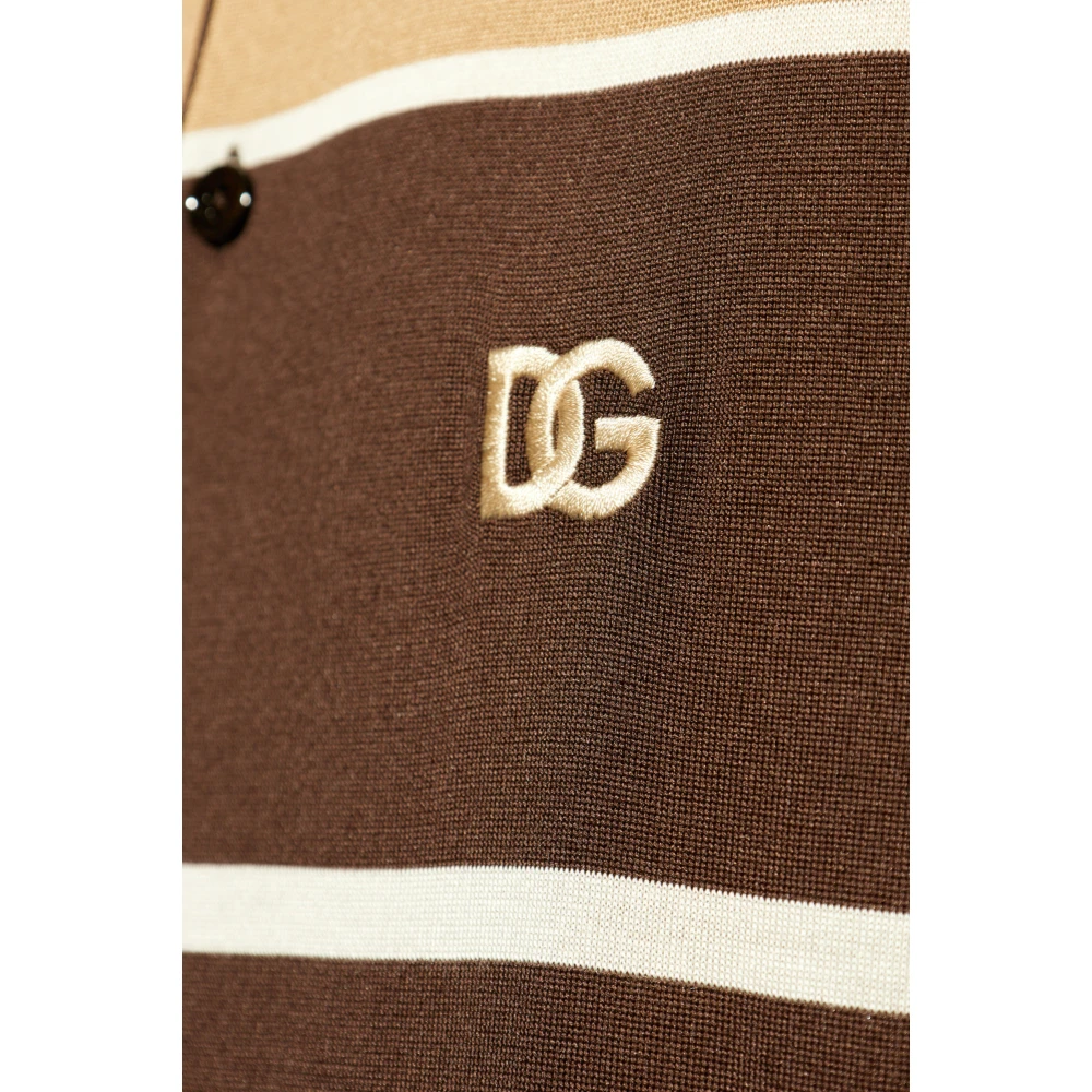 Dolce & Gabbana Polo met logo Multicolor Heren