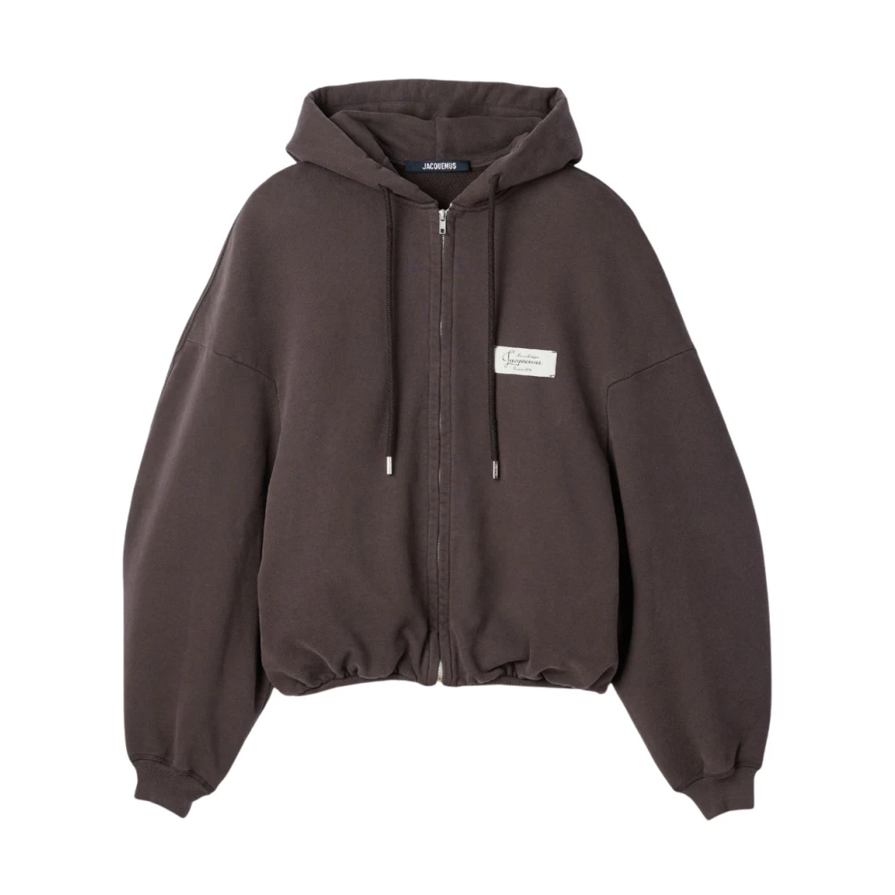 Jacquemus Donna Marrone - Zip-Throughs - Sweatshirts & Hoodies - M - Immagine 3