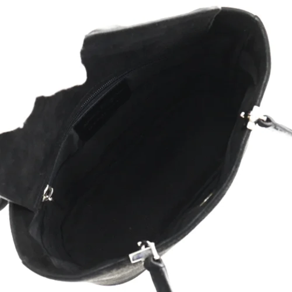 Salvatore Ferragamo Pre-owned Suede shoulder-bags Black Dames