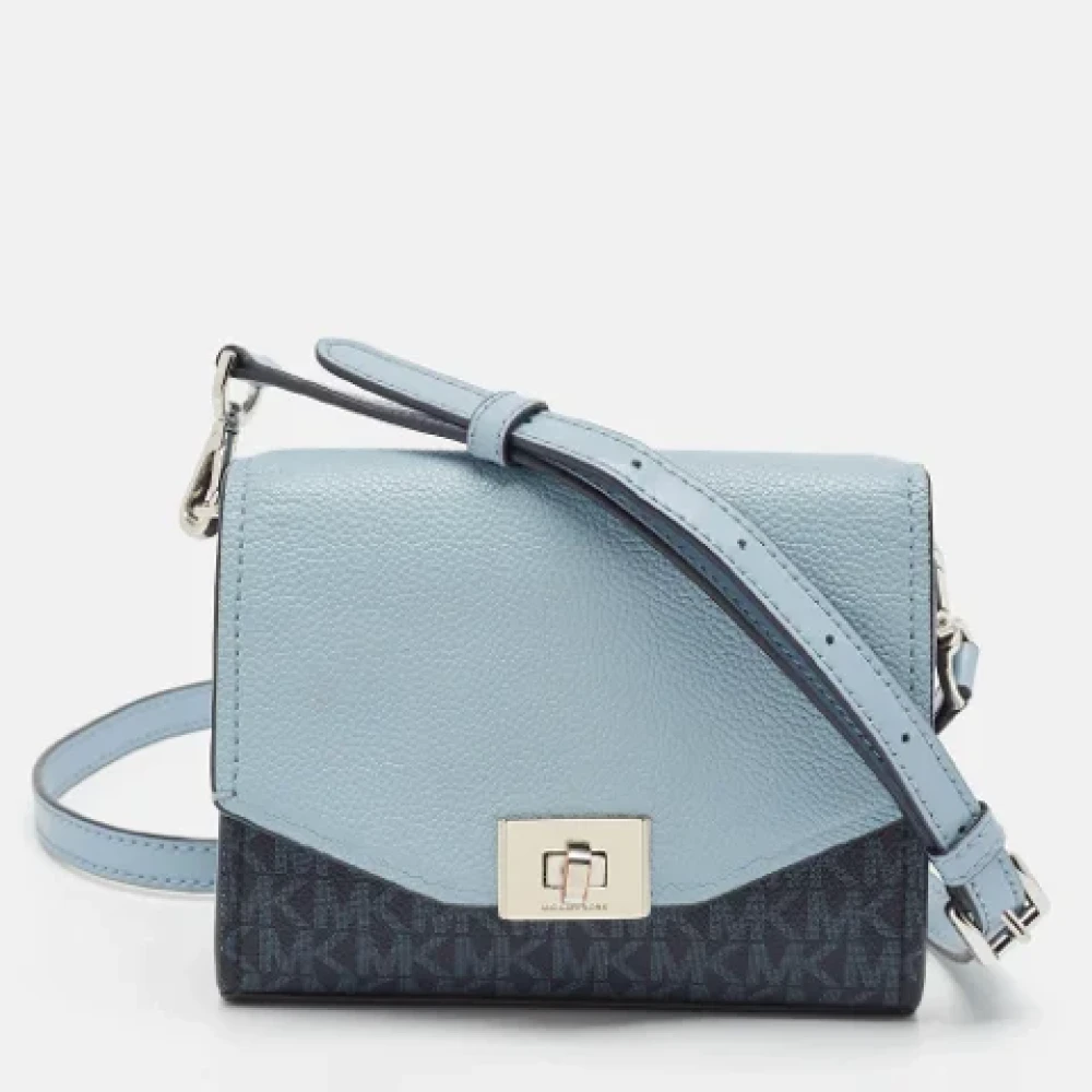 Michael Kors Pre-owned Leather shoulder-bags Blue Dames