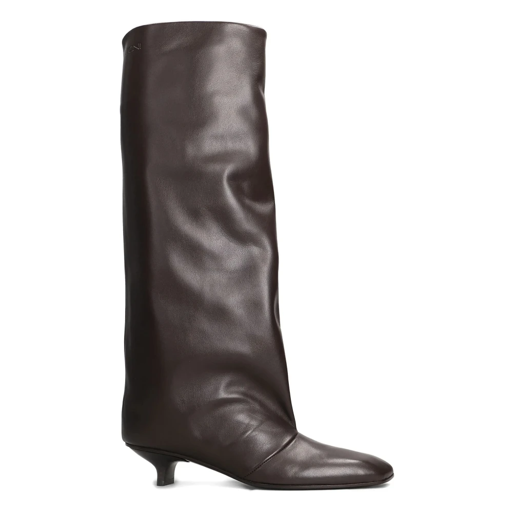 Vicini Brun Stövlett Med Fyrkantig Tå