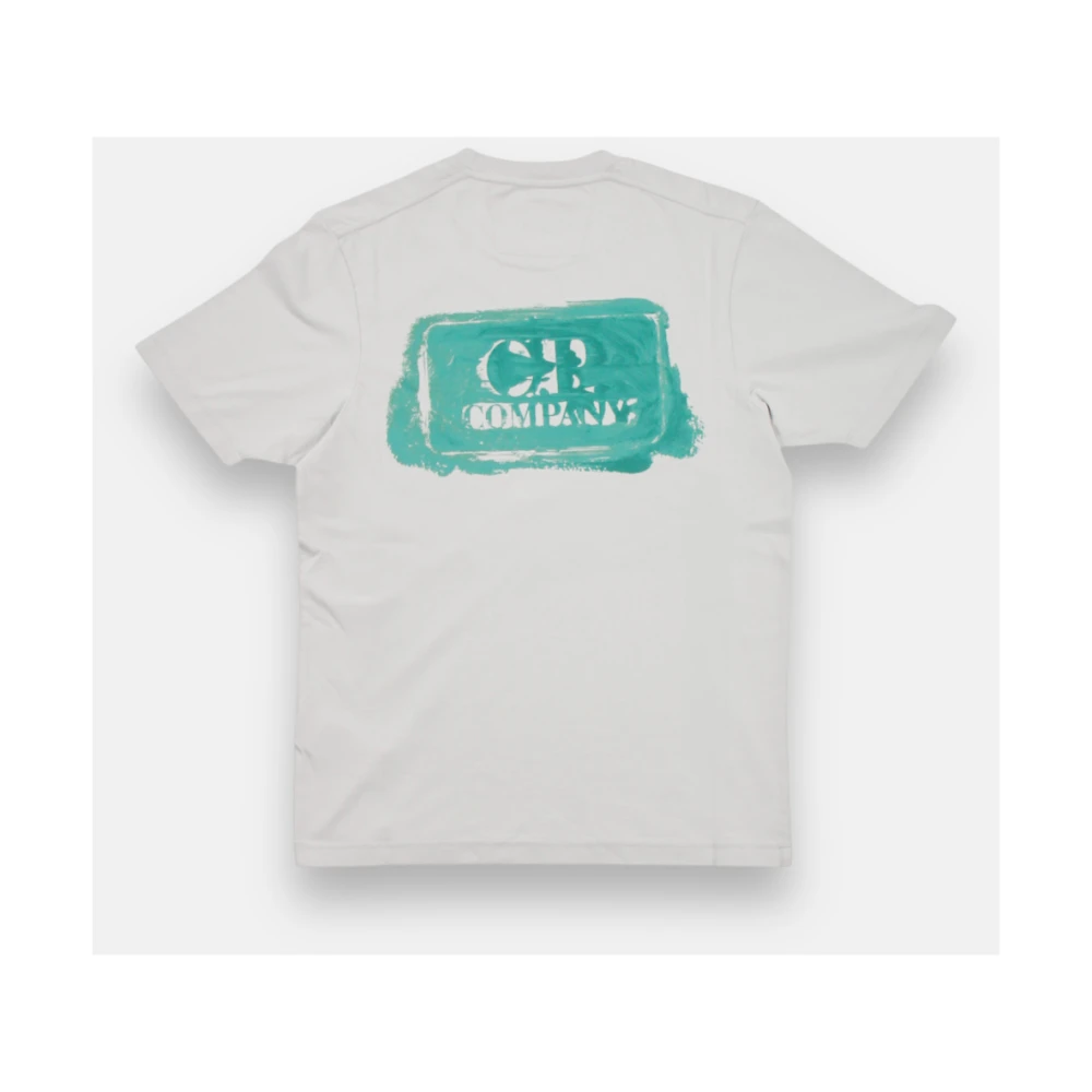 C.P. Company Minimalistische Elegante T-shirt Borstel Gray Heren