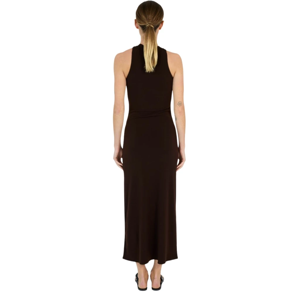 Coperni Women's Brown Gowns, Xs, Halterneck Gown