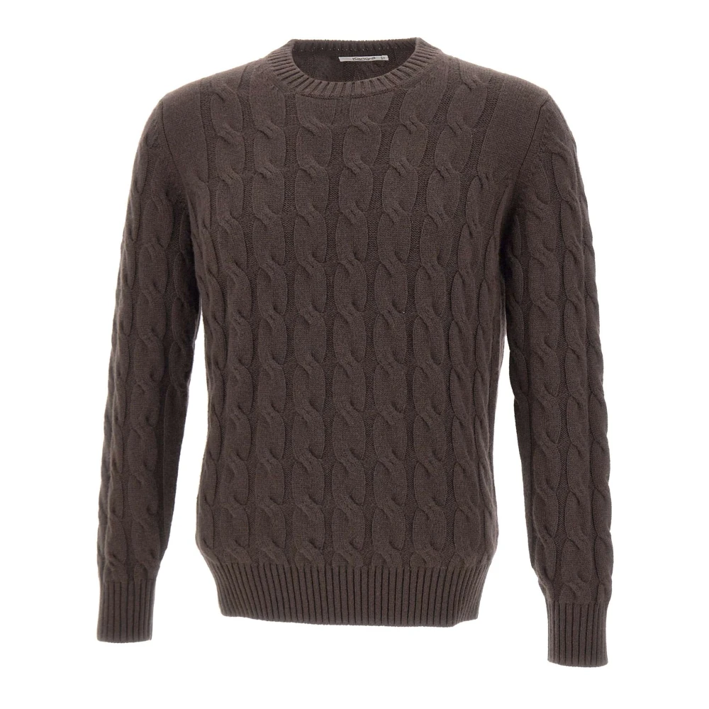 Kangra Men's Brown Cashmere Knitwear, S, Jumpers