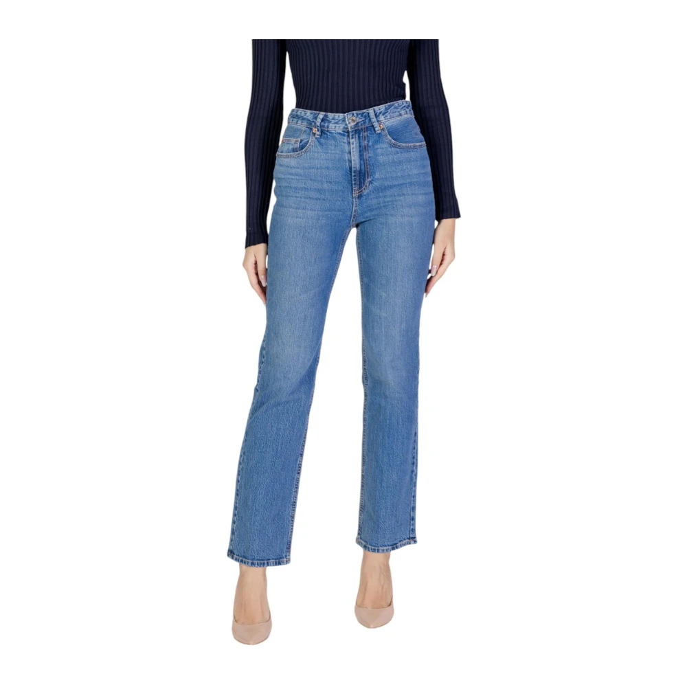 Vero Moda , Straight Fit Jeans, Female, Blue, W31 L34, Cotton Blend Jeans With Elastane - Image 3
