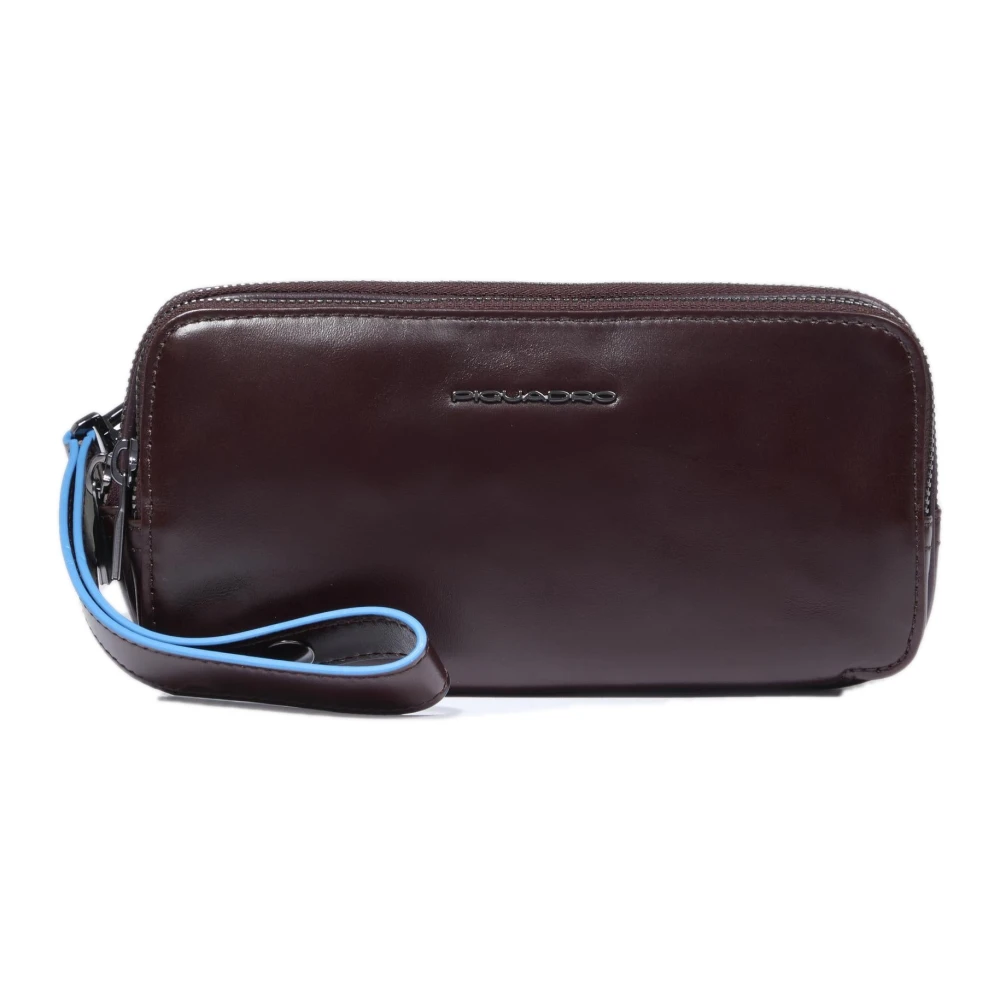 Piquadro Herren Braun Blue Square Wristlet