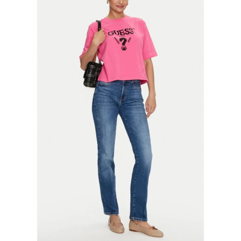 Guess Dames Logo Jeans Blue Dames
