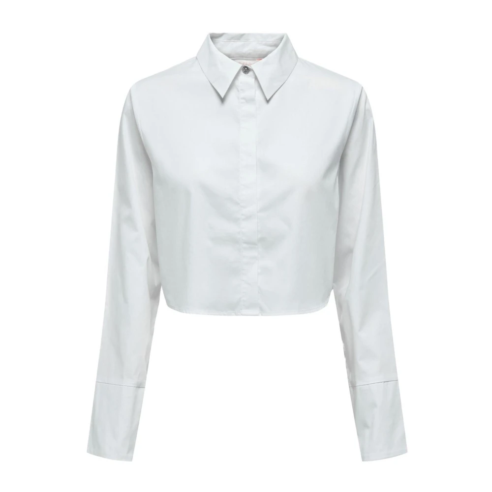 Only Klassieke Witte Katoenen Overhemd White Dames