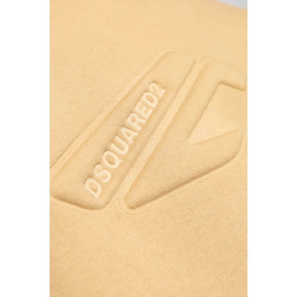 Dsquared2 Sweatshirt met Logo Beige Heren