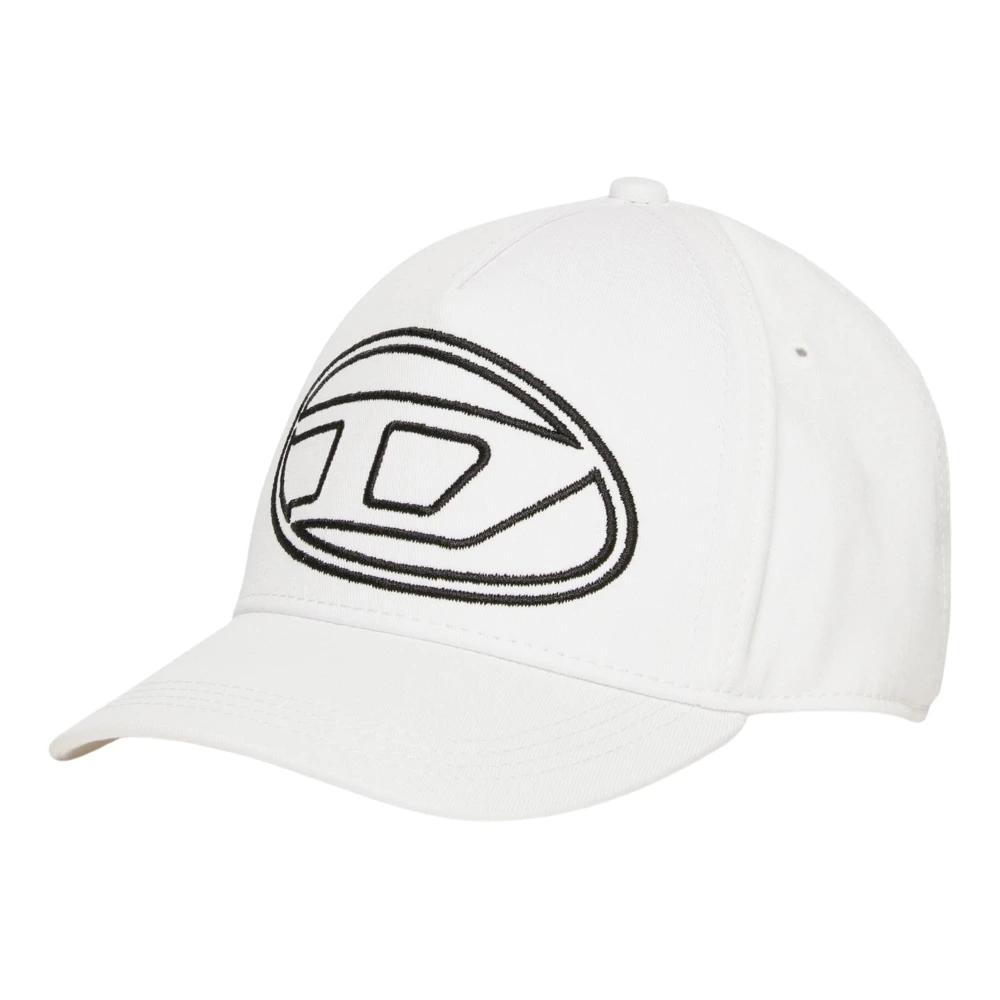 Diesel Boys White Oval D Logo Cap