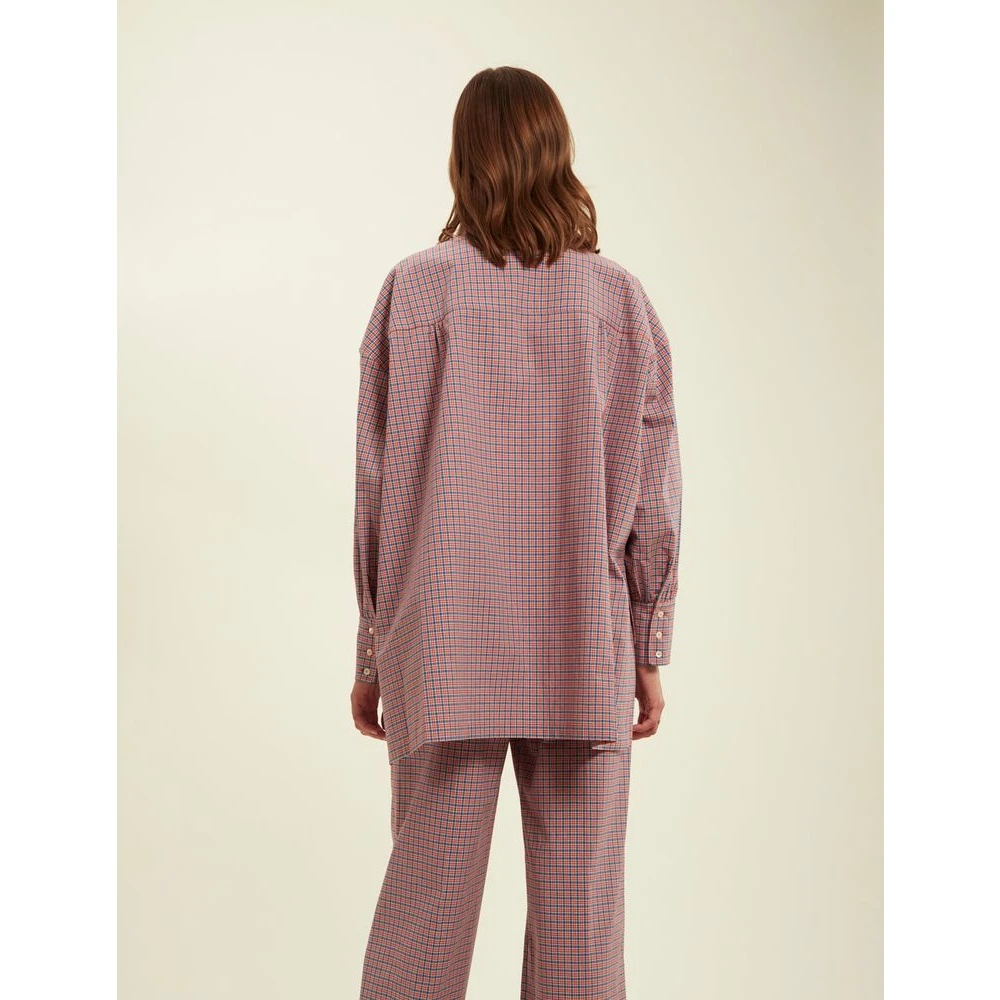 Ines De La Fressange Paris Rood geruite overhemd voor de zomer Multicolor Dames