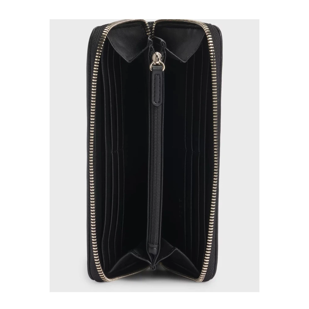 Hugo Boss Iconische ritsportemonnee voor dames Black Dames