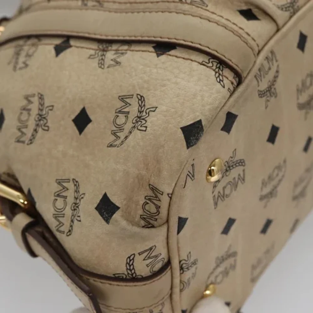 MCM Pre-owned Canvas handbags Beige Dames