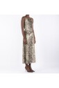 robe-en-polyester-elasthanne-marron