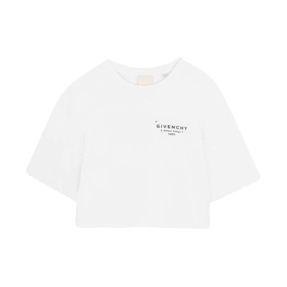 Givenchy Unisex Kids White Kids Short Sleeve T-Shirts, 4 Y, T-Shirt