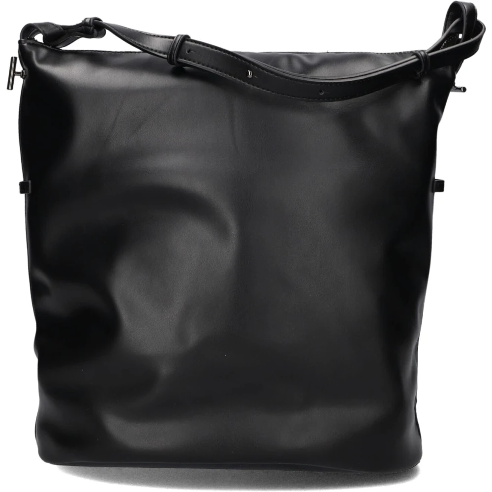 Hvisk Zwarte Zachte Structuur Schoudertas Black Dames