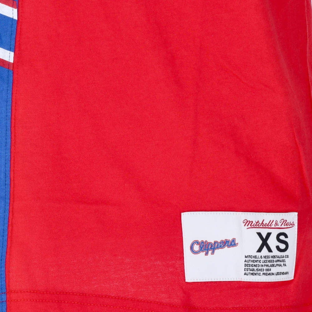 Mitchell & Ness NBA Play By Play Tee Red Heren