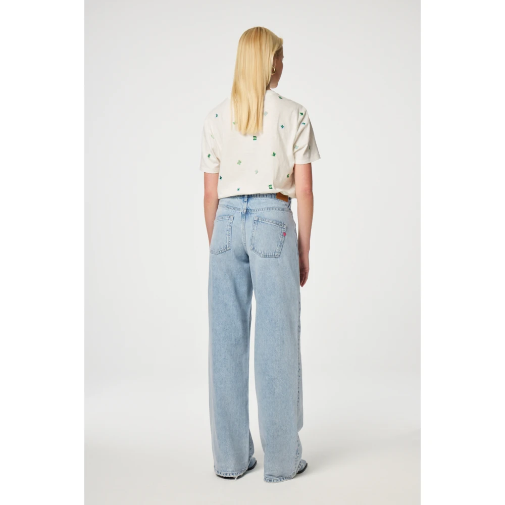 Fabienne Chapot Geborduurde Vlinder Wit T-shirt White Dames