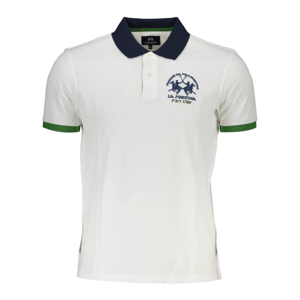 La Martina Men's White Polo Shirts, Xl, Short Sleeve Polo