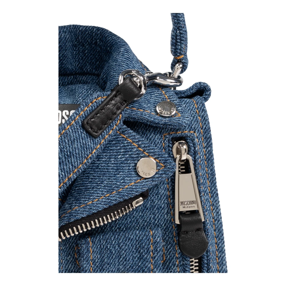 Moschino Schoudertas Blue Dames