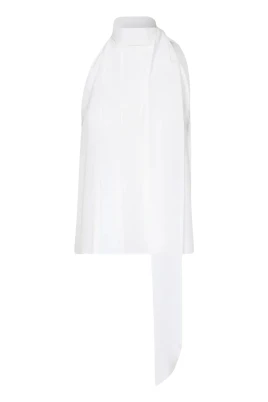 Ärmlös topp i Crepe de Chine