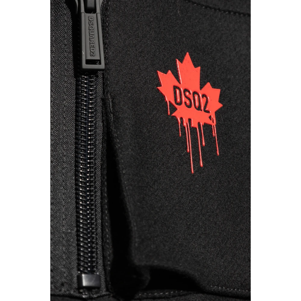 Dsquared2 Wollen jas Black Heren