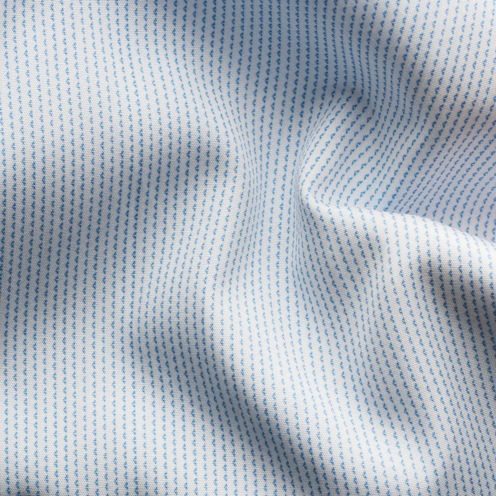 Eton Moderne Microprint Poplin Overhemd Blue Heren