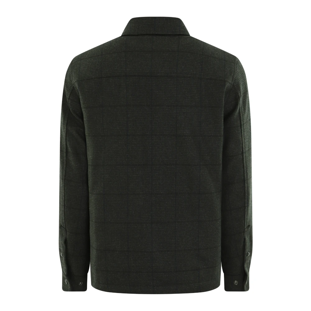 Woolrich Alaskan Wool Overshirt Green Heren