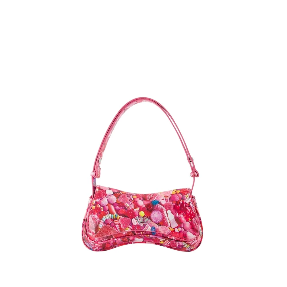 Diesel Roze Synthetische Handheld Clutch Pink Dames