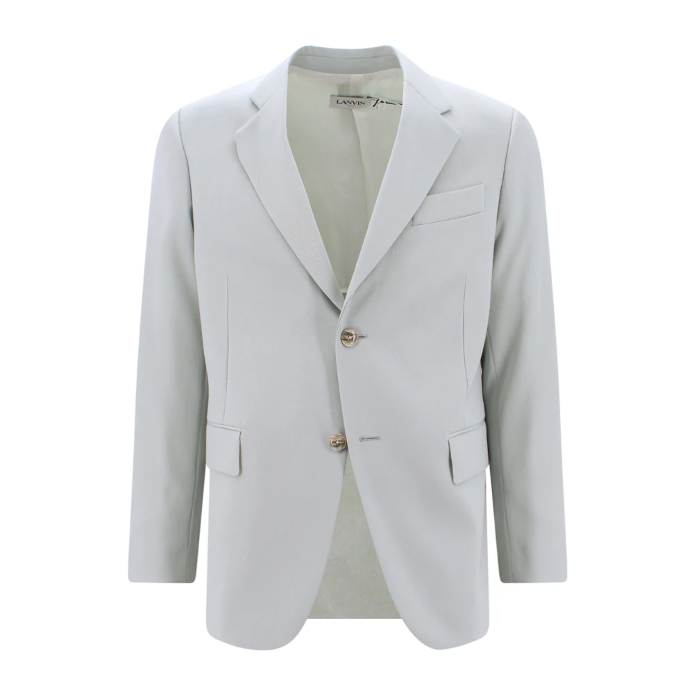 Lanvin Groene Wollen Blazer Aw23 Stijlvol Gray Heren