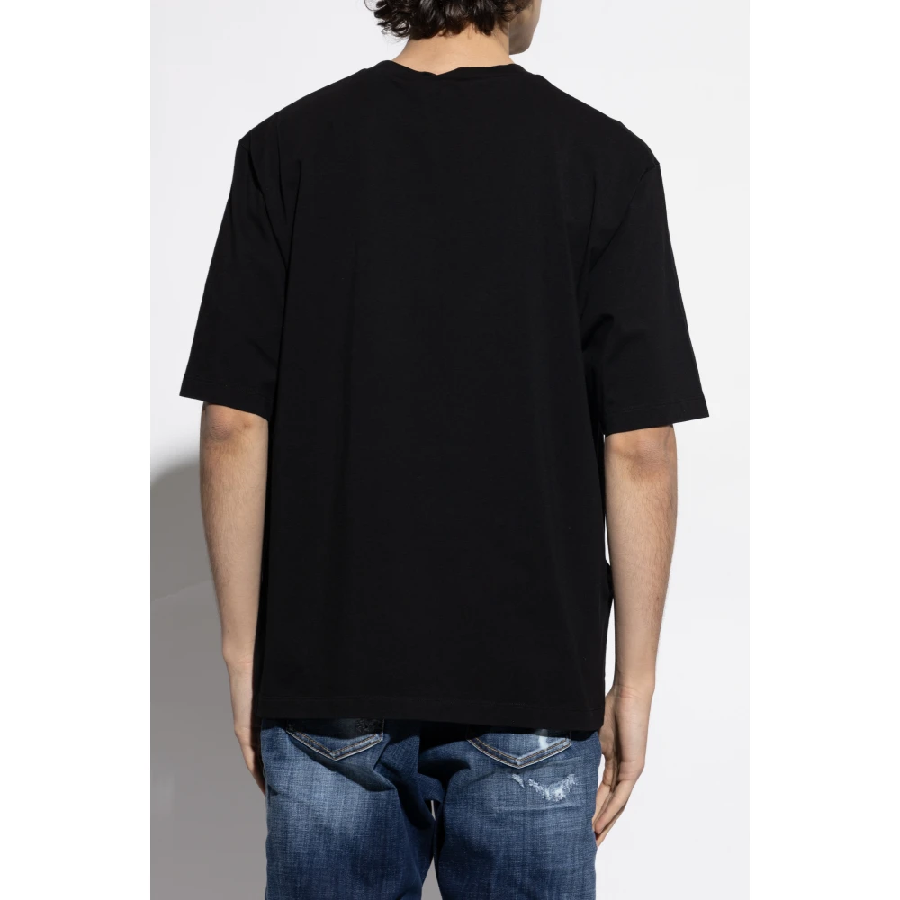 Dsquared2 Bedrukt T-shirt Black Heren