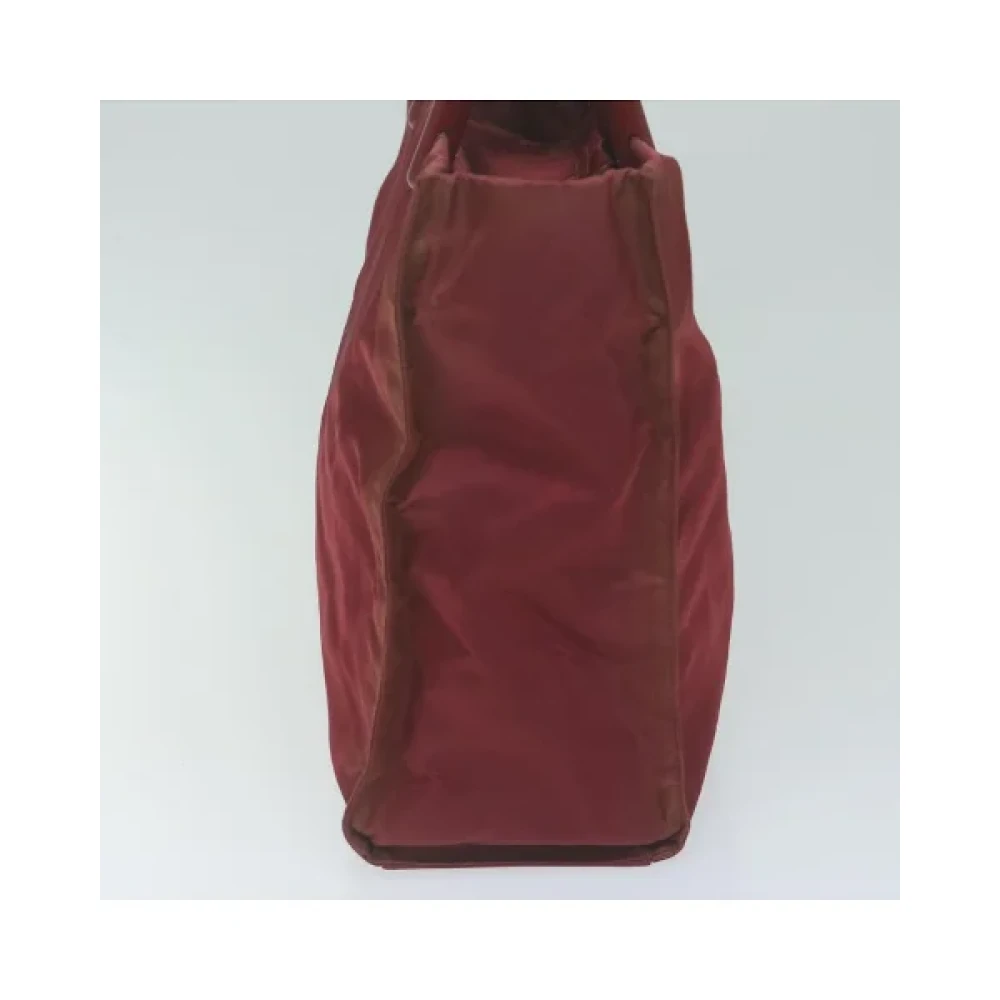 Prada Vintage Pre-owned Nylon handbags Red Dames
