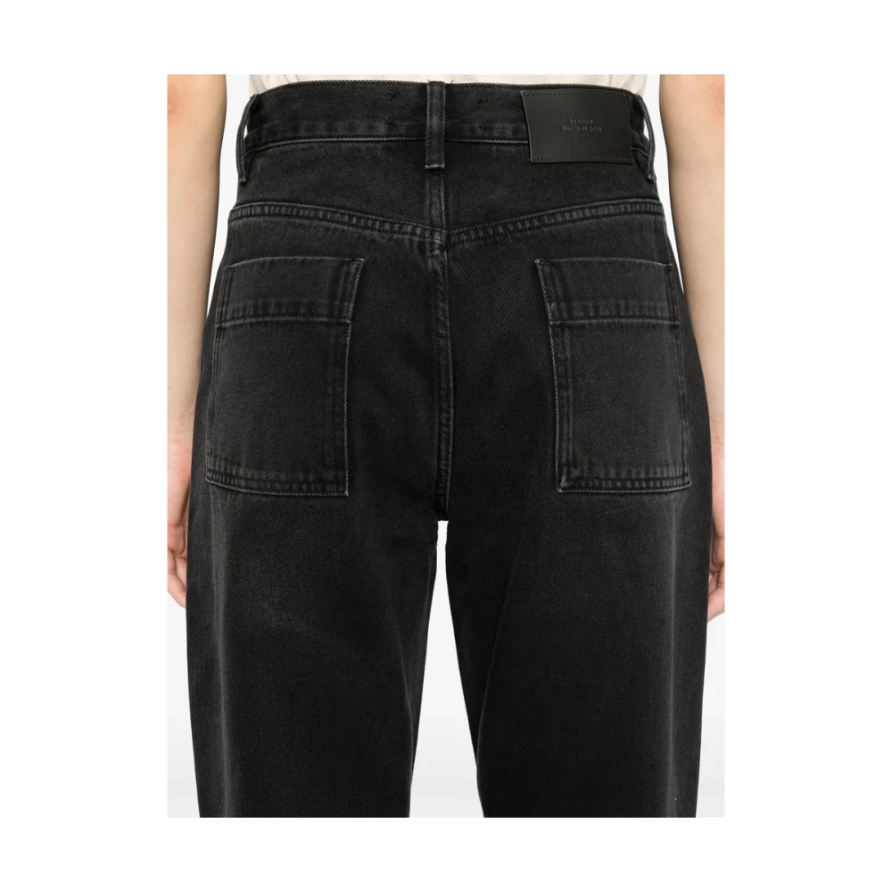 Studio Nicholson Zwarte Klassieke Five-Pocket Jeans Black Dames