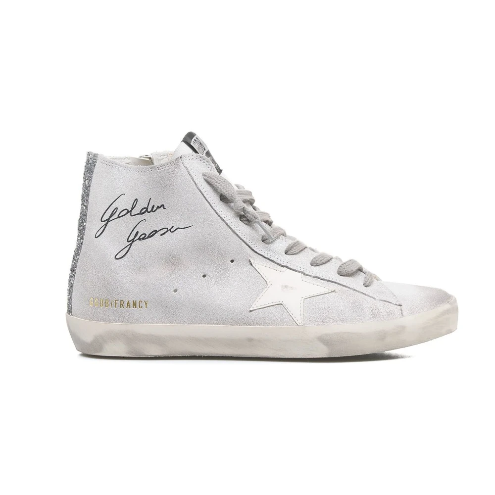 Golden Goose Vita High Top Sneakers White, Dam