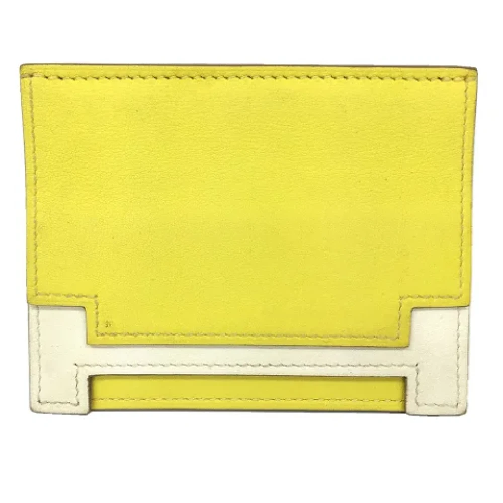 Hermès Vintage Pre-owned Leather home-office Yellow Dames