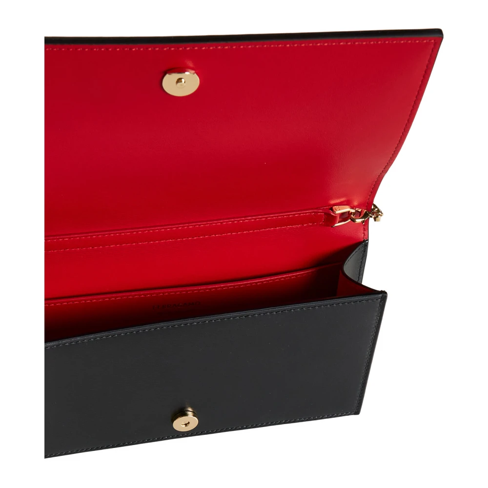 Salvatore Ferragamo Elegante Leren Schoenen Black Dames