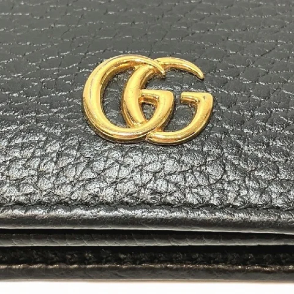 Gucci Vintage Pre-owned Leather wallets Black Dames