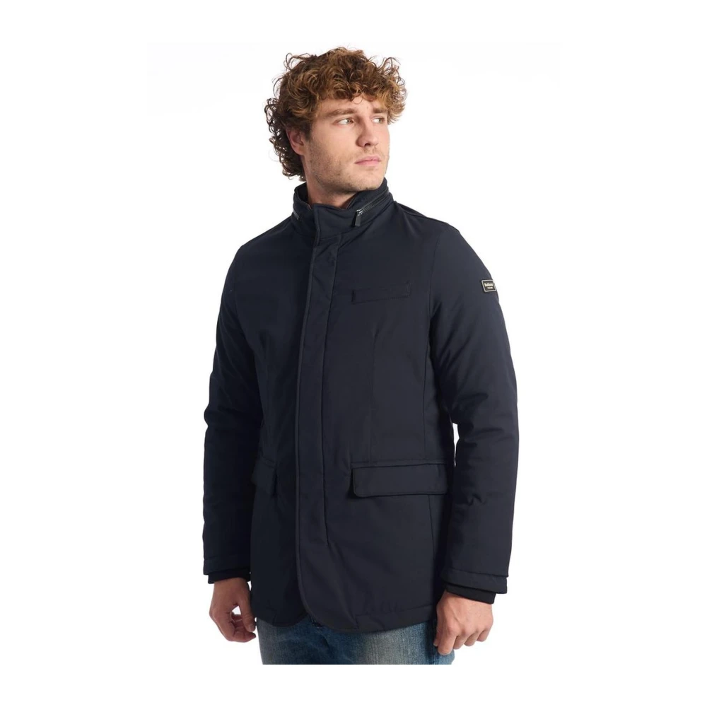 Baldinini Double-breasted jas met afneembare slab Blue Heren