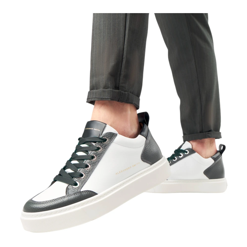 Alexander Smith Grijs Wit Bond Man Sneaker White Heren