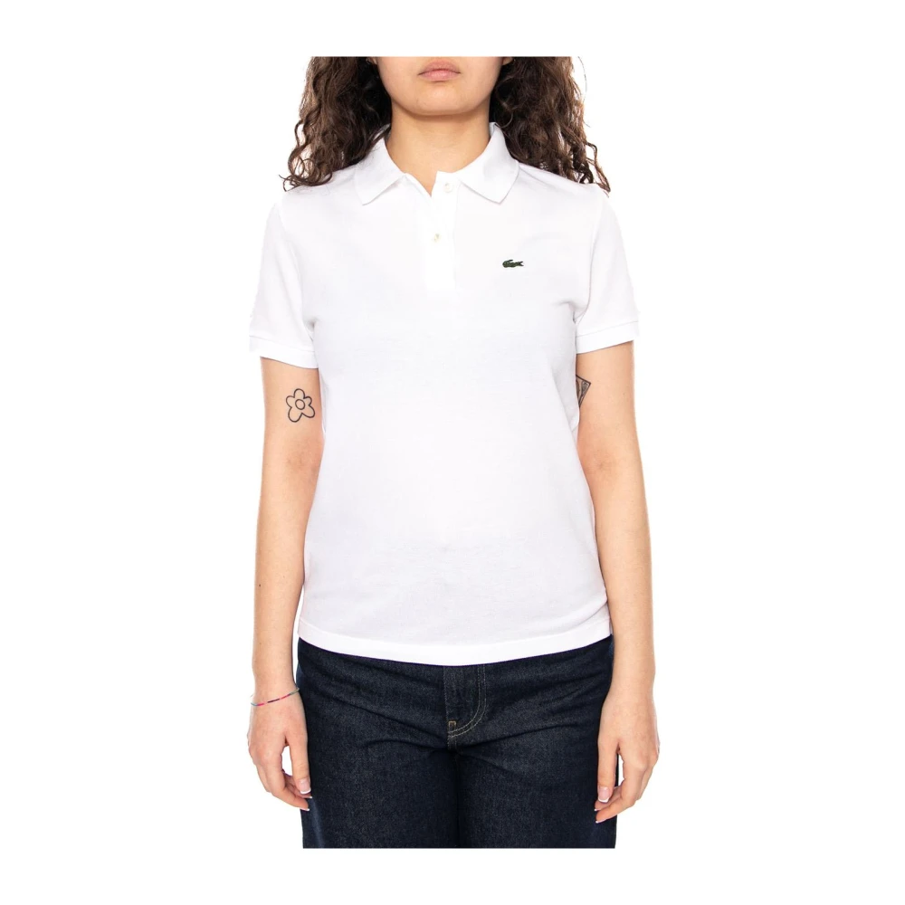 Lacoste Donna Bianco Top, Xs, New,