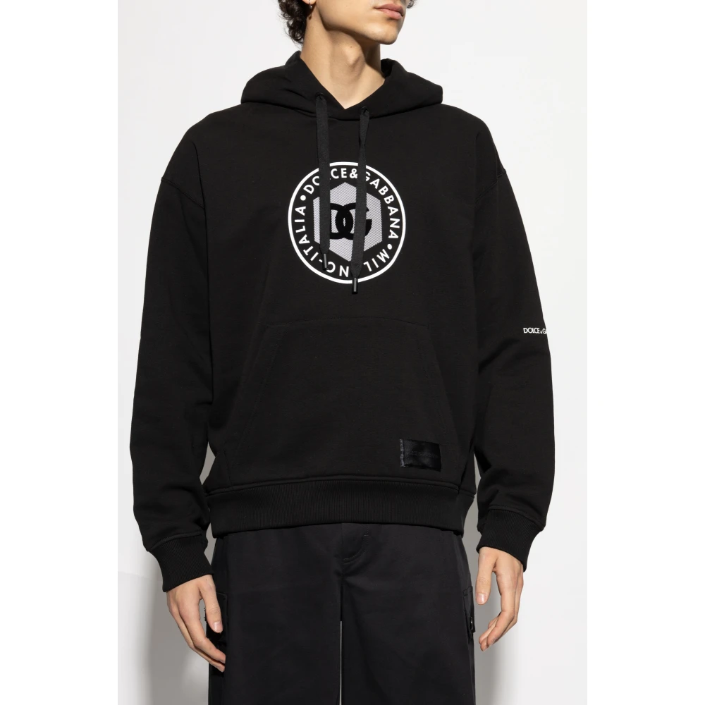 Dolce & Gabbana Hoodie Black Heren