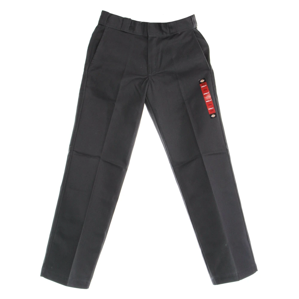 Dickies Men's Gray Straight Trousers, W28 L30, Charcoal Grey Work Trousers