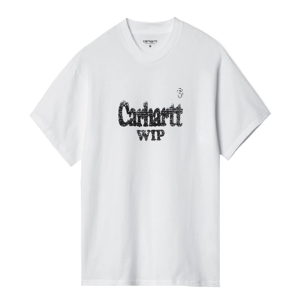 Carhartt WIP Witte Katoenen Logo T-shirt White Heren